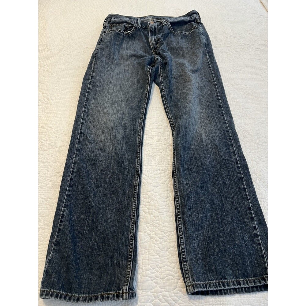 Levis 559 Relaxed Straight Jeans Mens 32x32 Medium Wash Blue Denim